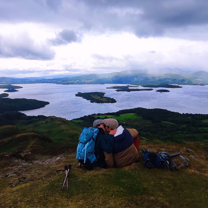 Un baiser sur le Loch Lomond